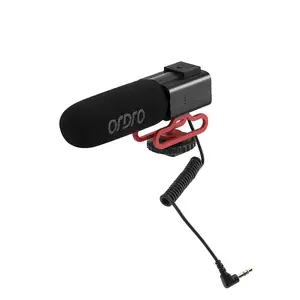 Ordro 3.5mm jack bên ngoài Microphone cho DSLR Video Camera DV âm thanh ghi âm cho vlogging sống trực tuyến