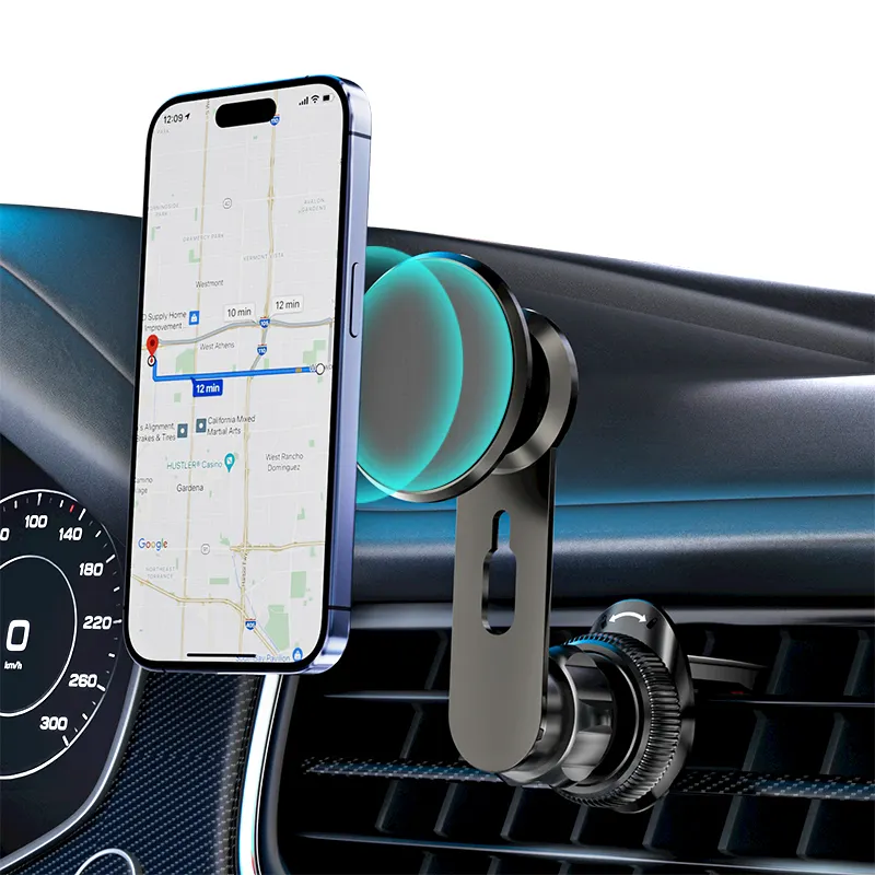 Metal araba için çok işlevli telefon tutucu 360 rotasyon telefon araba dashboard cep telefon tutucu mıknatıs