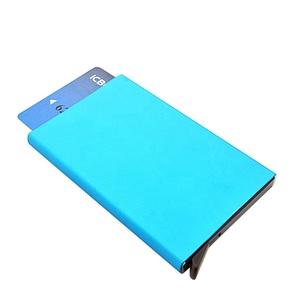 En línea mejor venta tarjeta bancaria titular <span class=keywords><strong>de</strong></span> la tarjeta <span class=keywords><strong>de</strong></span> crédito cartera bloqueo RFIDS hombres cartera caja - Product Image 4