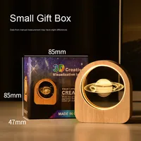 1 pièce MOQ, boule de cristal magique gravée au laser personnalisée, éclairage LED, lumière de nuit, décoration de Noël, globe de neige, décoration romantique pour la Saint-Valentin