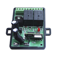 2 canaux 433MHz sans fil RF télécommande ABS matériel LED portail électrique domotique porte de garage récepteur émetteur