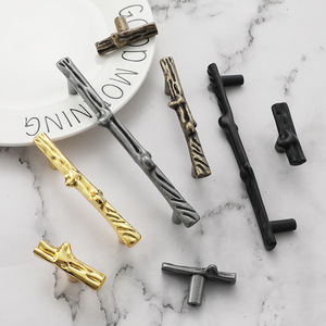 Nordic Tree Trunk Cabinet Handles Zinc Alloy Modern Design Wardrobe <b>Drawer</b> Pulls - Product Image 1