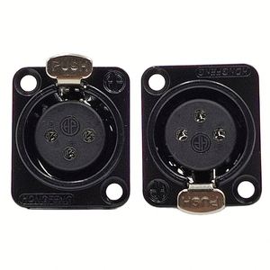 <span class=keywords><strong>Mini</strong></span> prise XLR 3 broches mâle/femelle noire à <span class=keywords><strong>souder</strong></span>, prise XLR femelle 3 broches à monter sur panneau, prise XLR mâle, connecteur audio 3 voies - Product Image 4