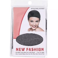 Casquette de perruque en résille respirante Fujia-Filet à cheveux en maille beige noire, doublure de perruque