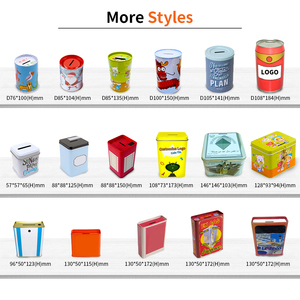 <span class=keywords><strong>Tirelire</strong></span> en métal personnalisée en fer blanc, motif Nuit étoilée, boîte à monnaie pour enfants, vente en gros, fourniture de cadeaux en vrac, OEM ODM - Product Image 4