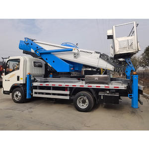 Camión de trabajo aéreo eléctrico Howo de 30m con plataforma de brazo recto, vehículo de operación de gran altitud de nueva condición diésel con cesta - Product Image 4