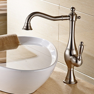 European Single Lever Antique <strong>Brass</strong> Kitchen Bathroom Faucet Single Handle Single Hole Thermostatic Ceramic Valve 360 Hotel Mall - Product Image 3