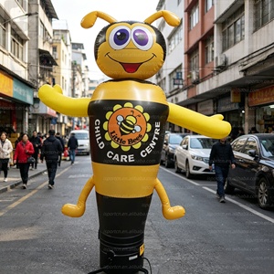 Modèle publicitaire gonflable géant attrayant en forme d'abeille avec logo personnalisé, pour exposition/vente au détail - Product Image 4
