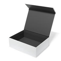 Boîte de papier cadeau magnétique de luxe avec logo personnalisé Boîtes d'emballage rigides et recyclables avec couvercle magnétique pour les entreprises