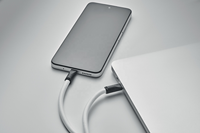 Câble de charge USB-C promotionnel avec lanière bandoulière en nylon tressé, charge rapide PD 60W, sangle anti-perte pour téléphone, vente en gros