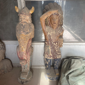 Outdoor Garden Decoration <strong>Wooden</strong> <strong>Carved</strong> Mermaid Statue <strong>for</strong> <strong>sale</strong> - Product Image 4