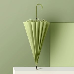 24K 16k poignée incurvée grande taille Double renforcé épaissi robuste cadre en fibre résistant au vent <span class=keywords><strong>parapluie</strong></span> de pluie d'affaires pour hommes - Product Image 3