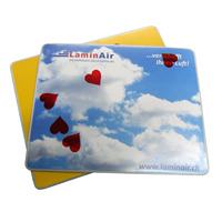 Tapis de souris aquatique rectangulaire personnalisé avec images flottantes