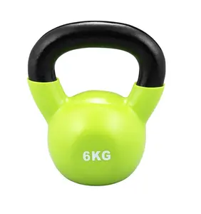 Home Gym Equipment Vinyl beschichtete Kessel glocke für Bodybuilding Gewichtheben Training Kettle Bell