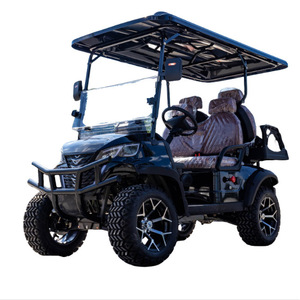 Voiturette de golf électrique 4 roues 400 W double moteur style moderne en alliage d'aluminium durable pour patrouille de sécurité - Product Image 1