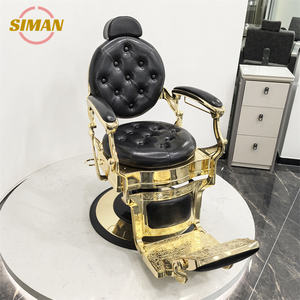 Chaise de coiffure traditionnelle robuste rouge, mobilier de salon de beauté antique, <span class=keywords><strong>cuir</strong></span> synthétique, pour salons de coiffure et stylistes - Product Image 5