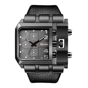 Montre à quartz pour homme Oulm 3364, nouveau design, logo personnalisé, bracelet en cuir, chronographe 24 <span class=keywords><strong>heures</strong></span>, style vintage, sport, Relogio Musculino - Product Image 3