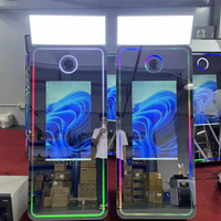 2025 Écran tactile Selfie Magic Photo Mirror Booth Machine Beauty Mirror Photo Booth Boot Les deux avec connexion Minipc