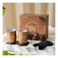 Coffret Cadeau Vin pour Amoureux du Vin, Femme, Saint-Valentin, Maman, Sœur, Amie, Collègue, Petite Amie - Coffret Cadeau Inspirant avec Verres à Vin
