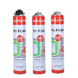 Juhuan Mounting Foam 750ml Liquid Polyurethane Foam Pu Spray Foam For Construction