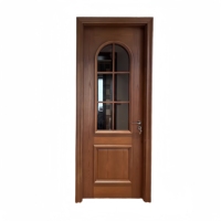 Portes intérieures en bois massif assemblées et peintes, placage de chêne naturel, design de chambre à coucher, nouvelle maison, vente en gros Chine