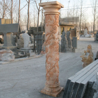 Romains décoratifs de fleur de marbre de colonne de piliers Romains
