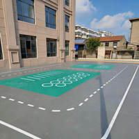Rouleaux de revêtement de sol PVC Runsure haute densité pour rénovation de sols anciens, idéal pour les terrains de pickleball, antidérapant, Asie du Sud-Est, garantie 10 ans