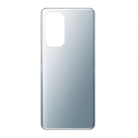 Coque arrière en verre argenté couleur pure anti-traces de doigts finition miroir pour téléphone portable OnePlus 9 Pro