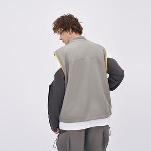 Gilet à glissière élégant pour hommes avec couleur contrastante pour superposition - Product Image 3