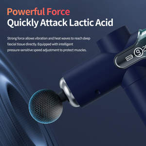 Nueva Pistola de Masaje Eléctrica ABS de 1500 mAh con 4 Cabezales de Masaje, Masajeador Muscular de Tejido Profundo con Control de Velocidad de Batería para Cintura, Piernas y Cabeza - Product Image 2