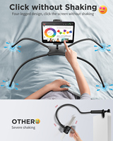 Support de téléphone portable universel flexible support mains libres tablette pc supports pour lit support support de rack