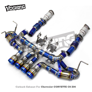 Système d'échappement OBM Titanium Catback High Flow Downpipe pour <span class=keywords><strong>Chevrolet</strong></span> CORVETTE C8 Z06 2019-2023, silencieux Valvetronic - Product Image 2