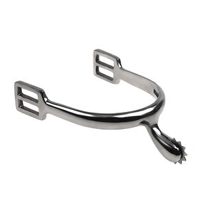 Éperon de cheval en acier inoxydable avec collier à roue, longueur 30 MM, poli à la main, vendu par paire SP6121 - Product Image 1