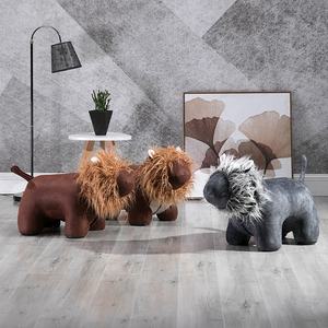 Jiayaoqi — tabouret moderne Simple en fourrure <span class=keywords><strong>de</strong></span> mouton, pouf <span class=keywords><strong>de</strong></span> haute qualité Animal, tabouret usb blanc <span class=keywords><strong>de</strong></span> salle <span class=keywords><strong>de</strong></span> séjour, Simple et en acier inoxydable - Product Image 1