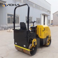 Nouvelle mini-rouleuse vibrante à double tambour pour asphalte 1,8T, moteur Changfa, marque AOHAI, moteur hydraulique 18,6 kW, compacteur routier
