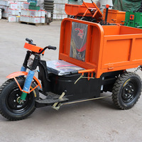 Tricycle électrique de transport de marchandises robuste 1, 2, 3 tonnes, chariot de manutention d'entrepôt, tricycle à benne basculante, tricycle à 3 roues