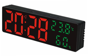 Bàn Bảng Thông Minh Đồng Hồ Báo Thức Dài Kích Thước Trong Nhà Phòng Ngủ Đèn Nền Nhiệt Kế Thời Gian Nhiệt Độ Đồng Hồ Kỹ Thuật Số Hiển Thị Lớn - Product Image 3