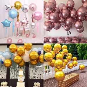 Globo Esférico 4D de Papel de Aluminio Dorado, 22 Pulgadas, Multicolor, Redondo, Inflable, para Decoración de Fiestas y Bodas - Product Image 6