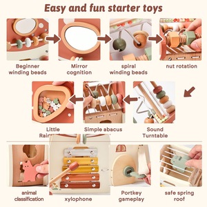 Juguete Educativo <span class=keywords><strong>de</strong></span> Madera 5 en 1 <span class=keywords><strong>para</strong></span> la Primera Infancia, con Forma <span class=keywords><strong>de</strong></span> Hongo, Xilófono y Juego <span class=keywords><strong>de</strong></span> Emparejamiento <span class=keywords><strong>para</strong></span> Bebés - Product Image 2