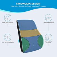Coussin de soutien lombaire ergonomique pour chaise de bureau, voiture, OEM, ODM, vente en gros personnalisée