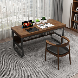 Semplice scrivania da ufficio in legno massello, studio a casa, scrivania per <span class=keywords><strong>Computer</strong></span>, camera da letto, deposito libri, scrivania - Product Image 3