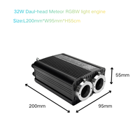 Moteur d'éclairage LED à fibres optiques RGBW 32W IP20 en alliage d'aluminium pour décoration de plafond de bar à domicile, lumière étoilée, intensité variable
