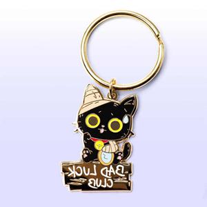 Porte-clés personnalisés en alliage de zinc en forme de lapin, vente en gros, pendentifs promotionnels pour sacs - Product Image 2