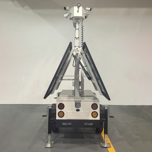 SORNNE Torre di Sorveglianza <span class=keywords><strong>Mobile</strong></span> ad Energia Solare per Esterni, Rimorchio con Telecamera di Sicurezza CCTV Off-grid per 4G <span class=keywords><strong>5G</strong></span> - Product Image 6