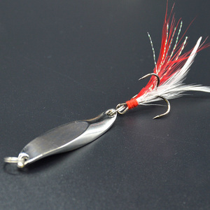 Lot de leurres de pêche à la cuillère pour lancer longue distance, chromés, 30g - Product Image 4