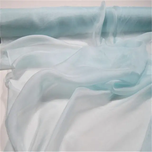 <span class=keywords><strong>Tessuto</strong></span> in <span class=keywords><strong>Chiffon</strong></span> di Seta Pura al 100% Tinta Unita Nera Liscia per Abiti Estivi da Donna e Sciarpe Traspiranti - Product Image 5