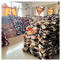 Ensemble de couvertures en flanelle à carreaux imprimés à rayures très vendu pour l'hiver africain, couverture en microfibre moelleuse et chaude