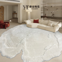Tapis moderne minimaliste en laine et soie, tapis de haute qualité, tapis sur mesure, tapis de salon, grand tapis tufté à la main