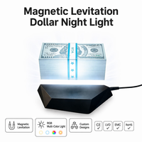 Lámpara de Levitación Magnética con Diseño de Dólar Estadounidense, Decoración de Escritorio con Temática de GTA V, Luz Ambiental Estilo Grand Theft Auto