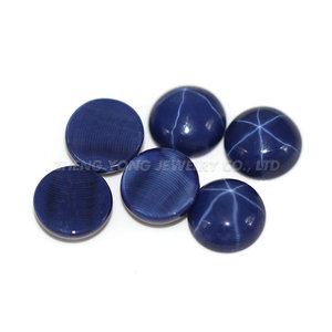 Chất lượng cao màu xanh sapphire đá vòng cắt <span class=keywords><strong>ruby</strong></span> hồng phẳng trở lại hạt <span class=keywords><strong>Corundum</strong></span> Sapphire đá đối với trang sức làm - Product Image 1